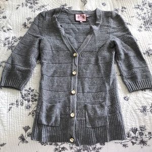 Juicy Couture Gray Wool Sweater